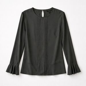 Banana Republic Black Pleated Blouse